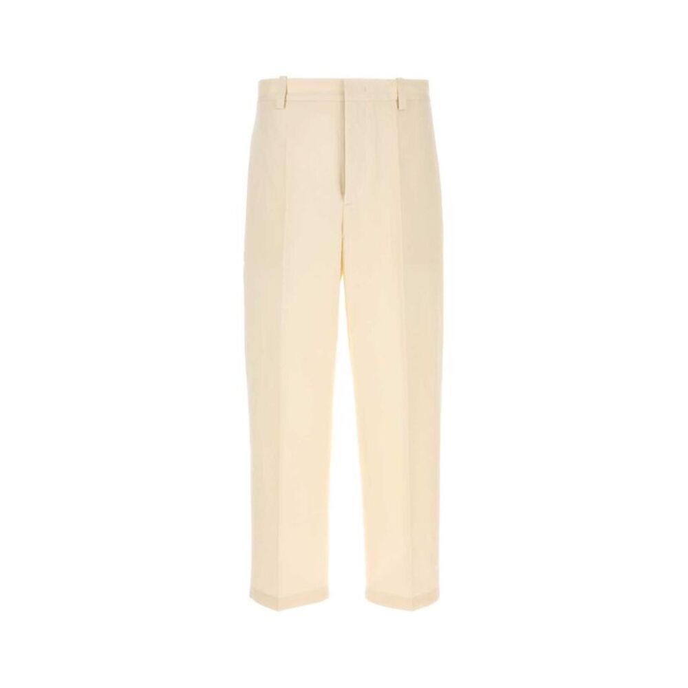 Jil Sander Men Ivory Cotton Pant